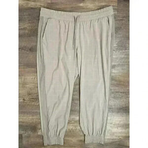 Athleta Brooklyn Textured Jogger Women's Size 18 Retro Windowpane Pull On Pants